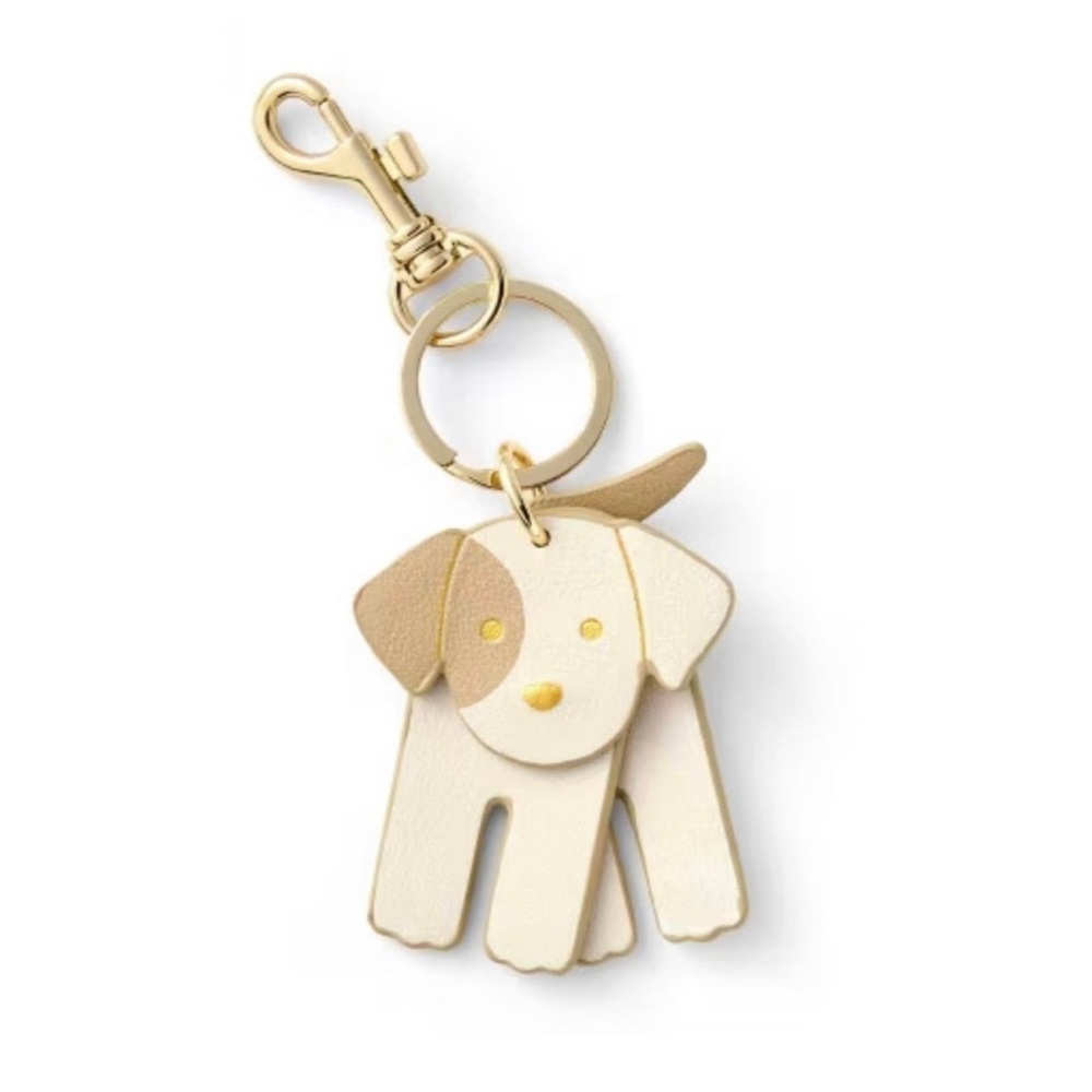 New Target Cuddle Collab Dog Keychain Cream Gold